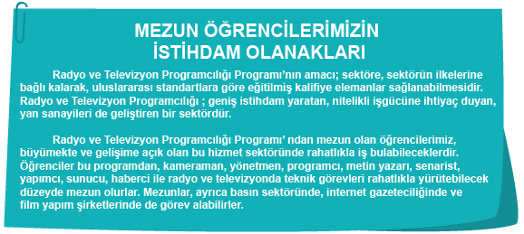 Radyo Ve Televizyon Programciligi Klu Sosyal Bilimler Meslek Yuksekokulu Iyilesecegiz